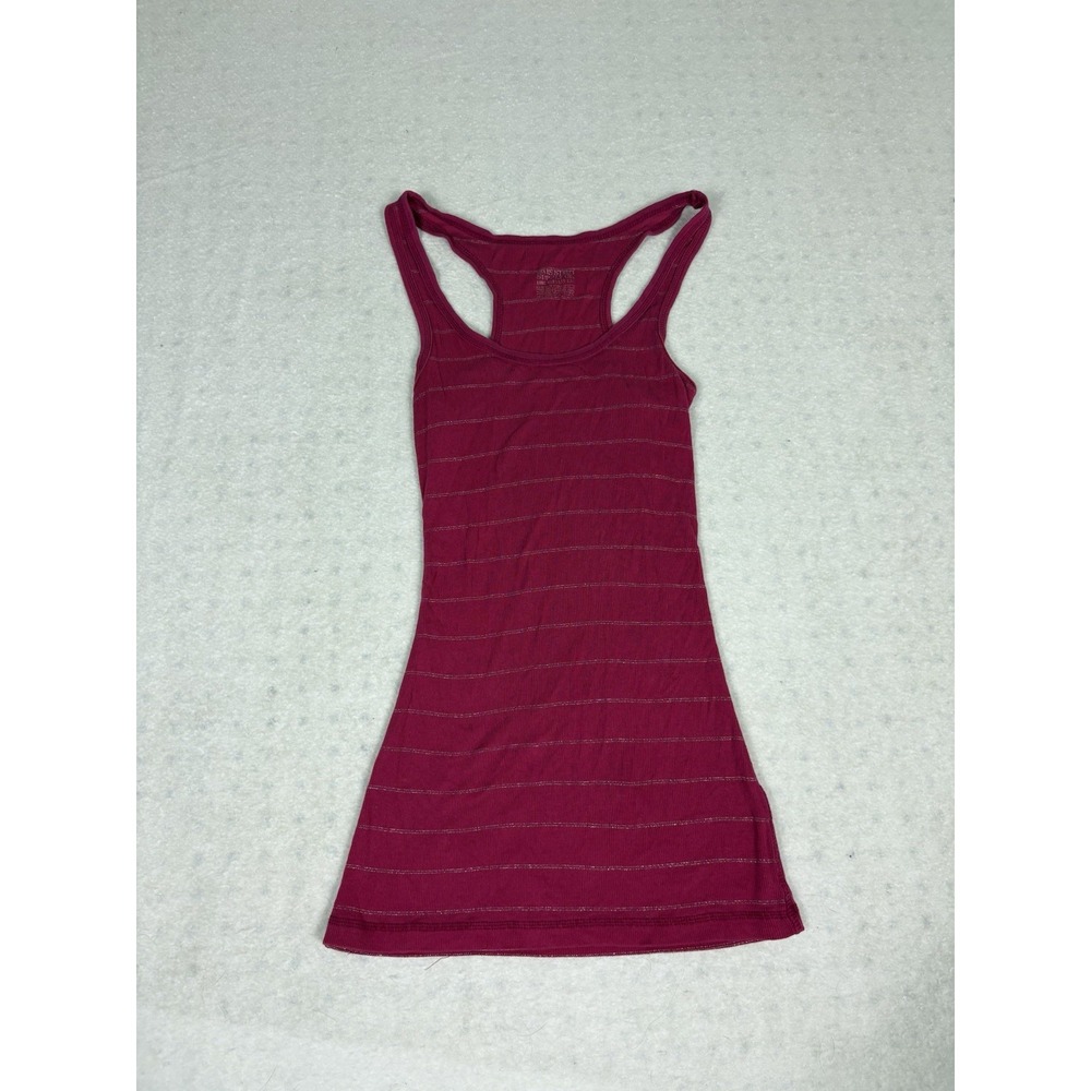 Mossimo Hot Pink Striped Y2k 2000s Long Tank Baddie Size Small READ